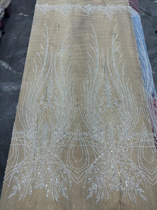 FSL-BRF- FEB- 009 
Luxury European Bridal Lace – Premium Ivory Wedding Fabrics (5 Yards) 