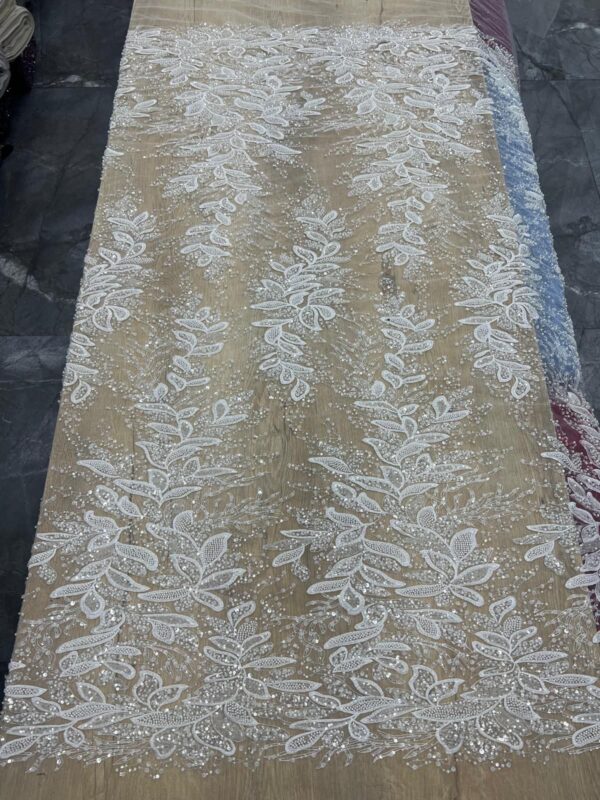 FSL-BRF- FEB- 038 Luxury
European Bridal Lace – Premium Ivory Wedding Fabrics (5 Yards)