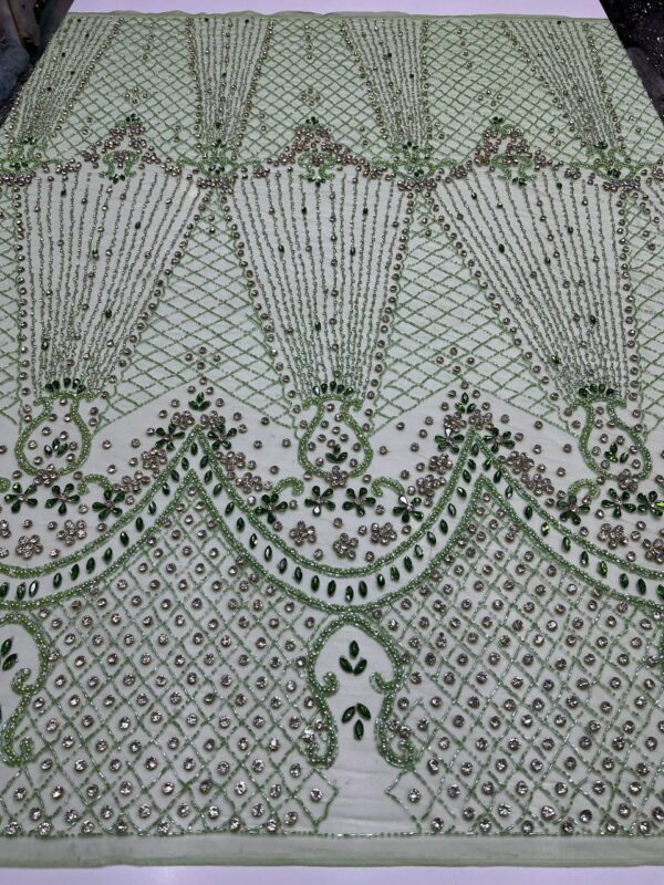 Luxury Embellished Lace Fabric – A Timeless Elegance FSL-LEF-FEB-018 - Image 2