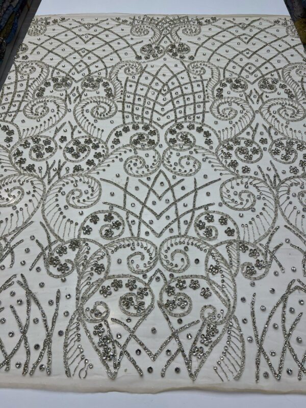 Luxury Embellished Lace Fabric –A Timeless Art FSL-LEF-FEB-032 - Image 7