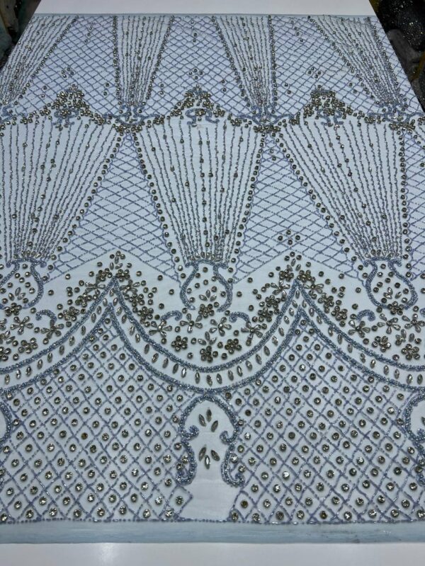 Luxury Embellished Lace Fabric – A Timeless Elegance FSL-LEF-FEB-018 - Image 4