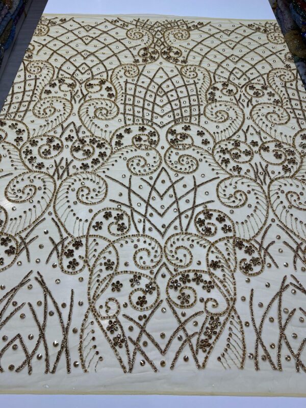 Luxury Embellished Lace Fabric –A Timeless Art FSL-LEF-FEB-032 - Image 4