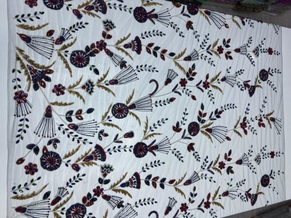 Luxury Embellished Lace Fabric –Embellished Fabric Collection FSL-LEF-FEB-141 (4 yards) - Image 5