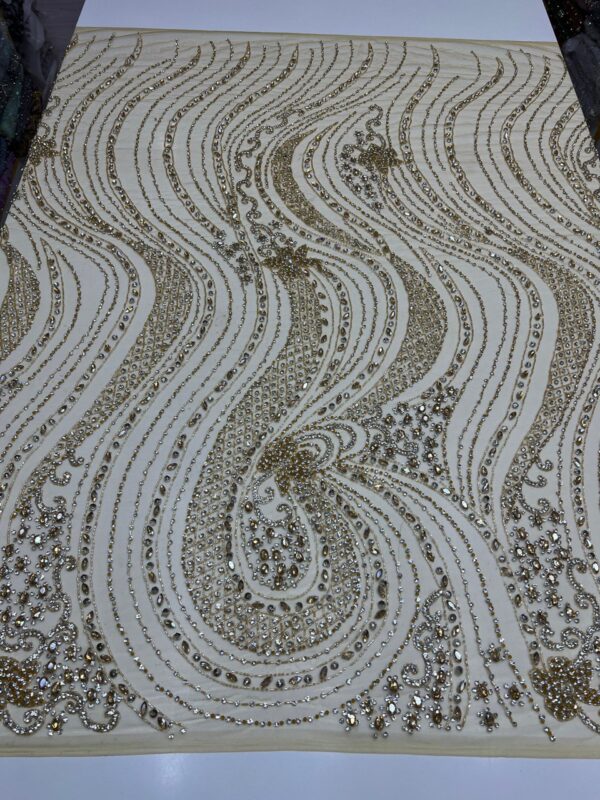 Luxury Embellished Lace Fabric – Fabric Collection FSL-LEF-FEB-125 (comes in 4 yards) - Image 8
