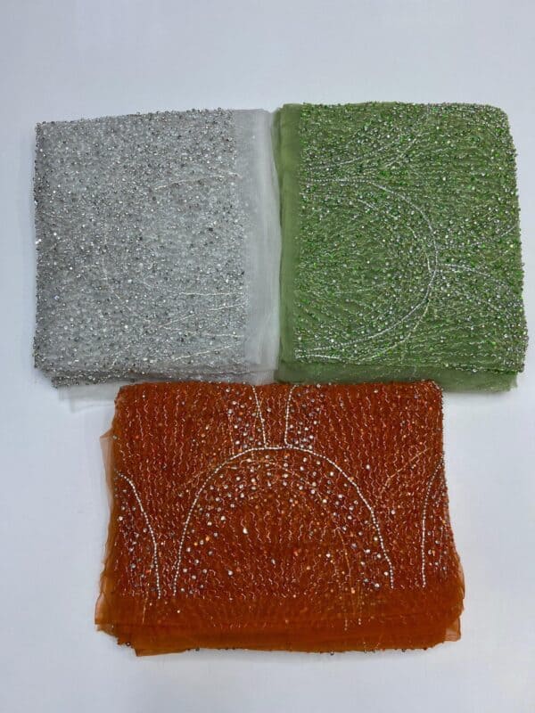 Luxury Embellished Lace Fabric –Embellished Fabric Collection FSL-LEF-FEB-147 (4 yards) - Image 3