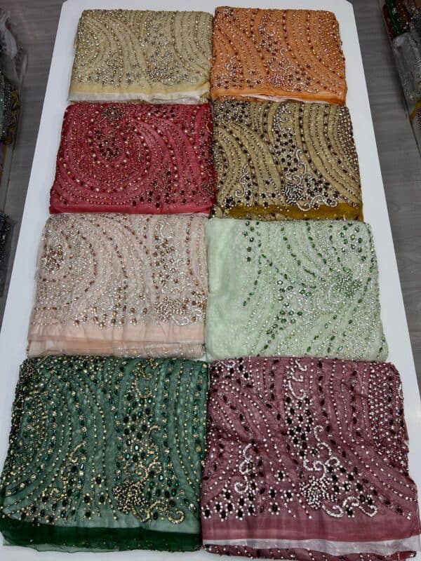 Luxury Embellished Lace Fabric – Fabric Collection FSL-LEF-FEB-125 (comes in 4 yards) - Image 10