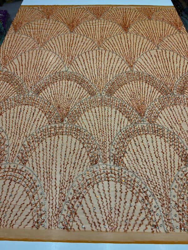 Luxury Embellished Lace Fabric –Embellished Fabric Collection FSL-LEF-FEB-147 (4 yards) - Image 2