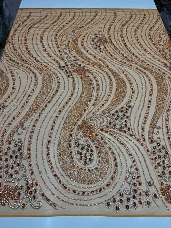 Luxury Embellished Lace Fabric – Fabric Collection FSL-LEF-FEB-125 (comes in 4 yards) - Image 6