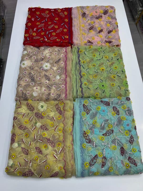 Luxury Embellished Lace Fabric –Embellished Fabric Collection FSL-LEF-FEB-138 (4 yards) - Image 3