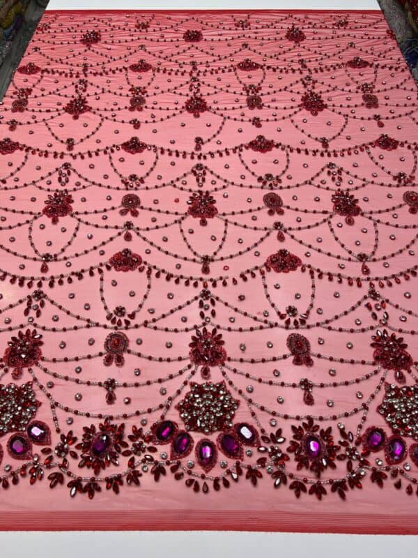 Rhinestone Embroidered