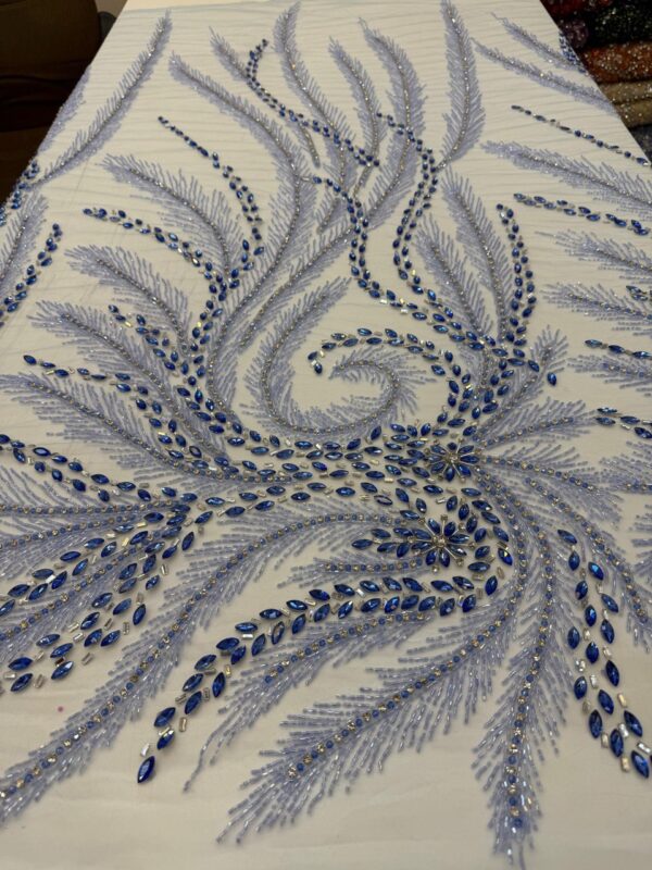 Hand-Beaded Tulle