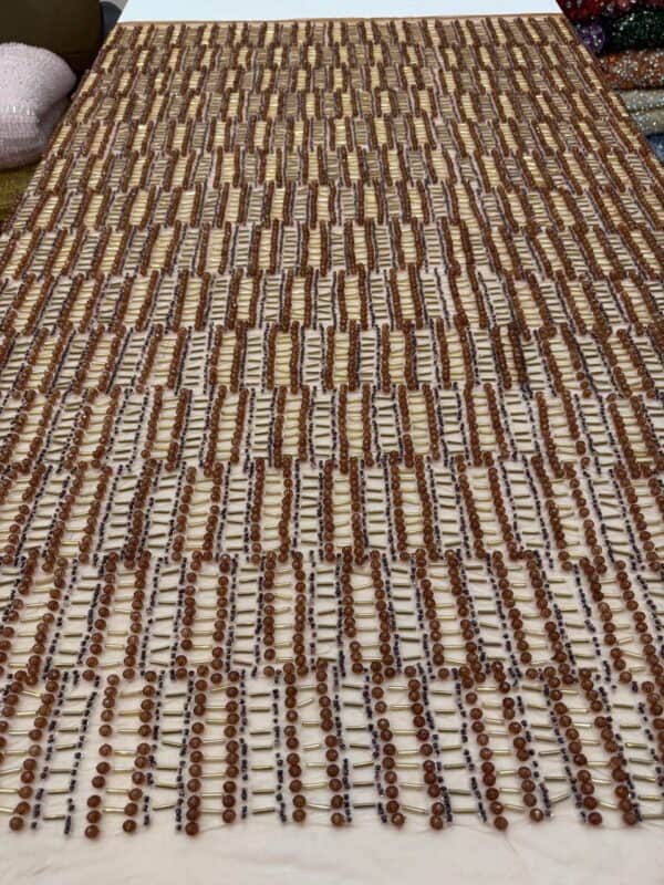 Luxury Embellished Lace Fabric –Embellished Fabric Collection FSL-LEF-FEB-187 (4 yards) - Image 3