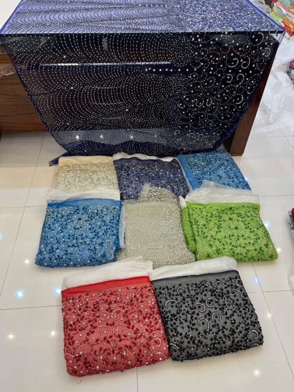 premium hand-embellished fabrics