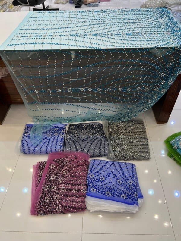 stone embellished fabrics
