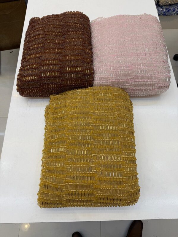 Luxury Embellished Lace Fabric –Embellished Fabric Collection FSL-LEF-FEB-187 (4 yards) - Image 4