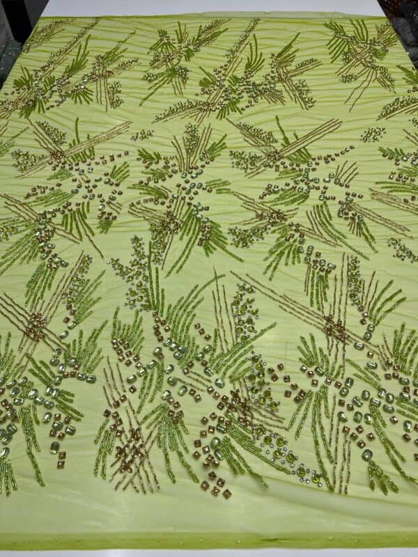 Luxury Embellished Lace Fabric –Embellished Fabric Collection FSL-LEF-FEB-198 (4 yards) - Image 4