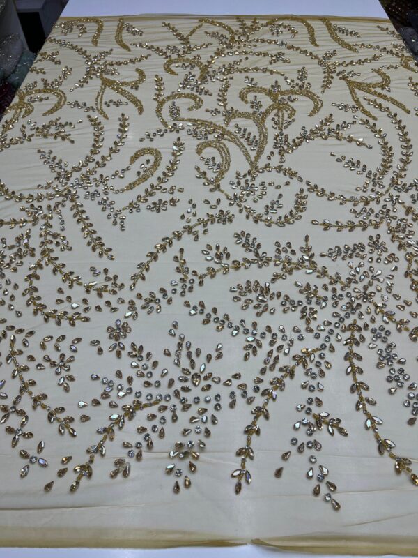 Vine Embellished Fabrics