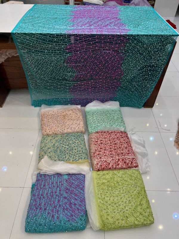 Dual-Tone Embellished Fabric 