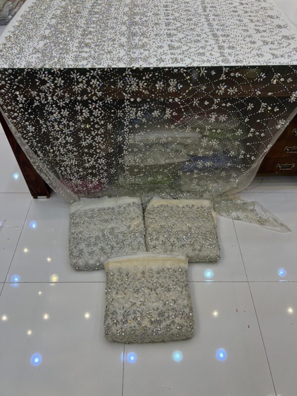 Bridal Fabrics With Embellishments 