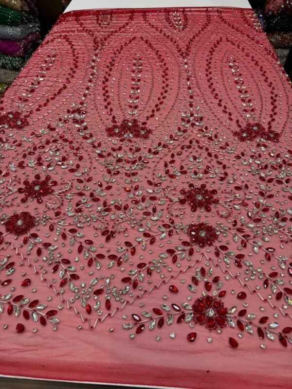  Crystals Embellished Fabric