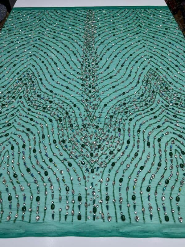 Luxury Embellished Lace Fabric –Embellished Fabric Collection FSL-LEF-FEB-240(4 yards) - Image 2