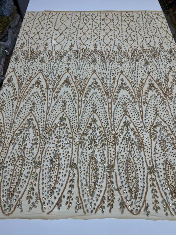 Luxury Embellished Lace Fabric –Embellished Fabric Collection FSL-LEF-FEB-242(4 yards) - Image 2