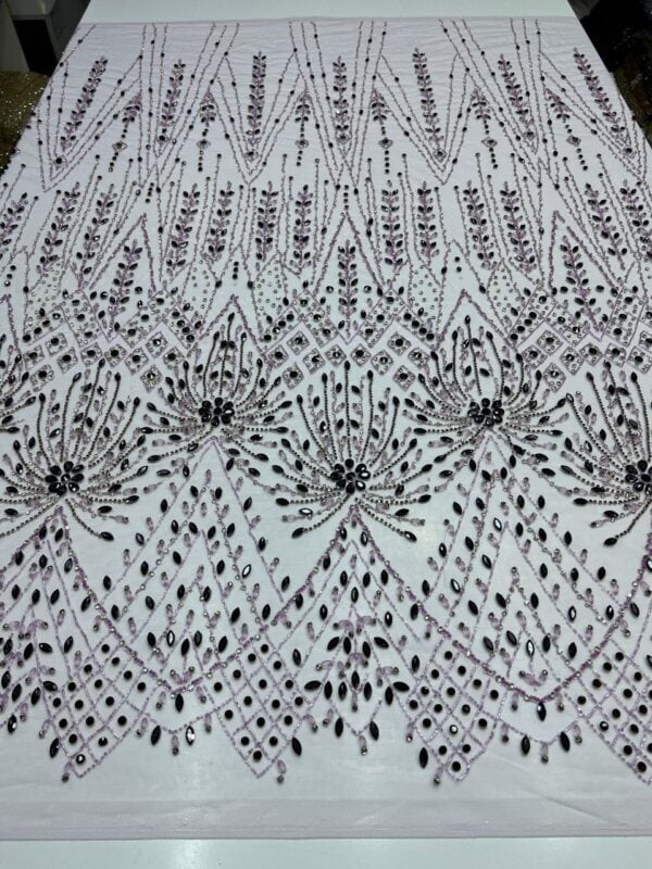 luxury beaded fabric