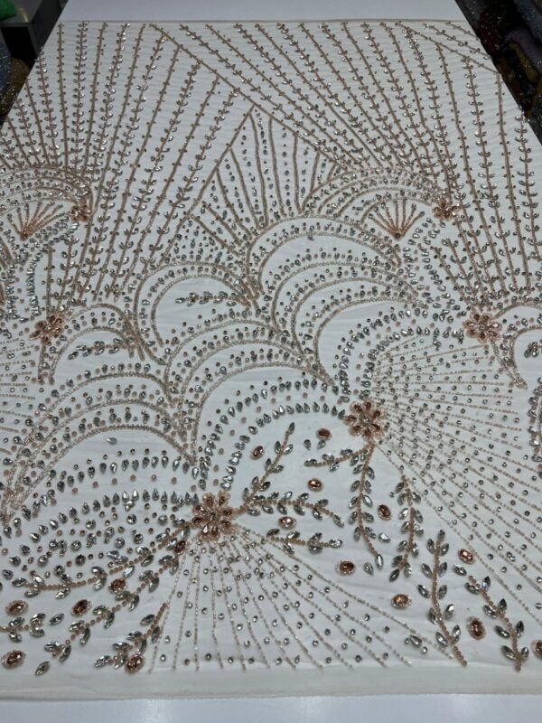 Luxury Embellished Lace Fabric –Embellished Fabric Collection FSL-LEF-FEB-254(4 yards) - Image 3