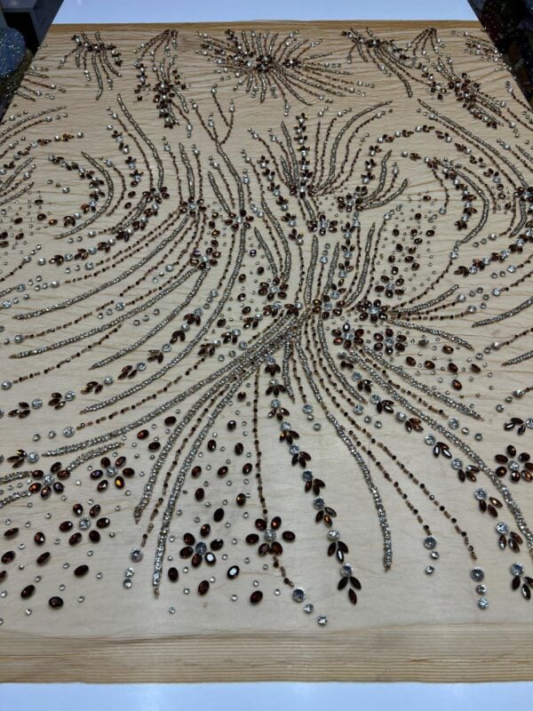 Luxury Embellished Lace Fabric –Embellished Fabric Collection FSL-LEF-FEB-241(4 yards) - Image 5