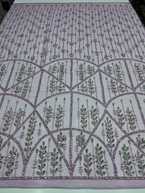 Luxury Embellished Lace Fabric –Embellished Fabric Collection FSL-LEF-FEB-253(4 yards) - Image 2