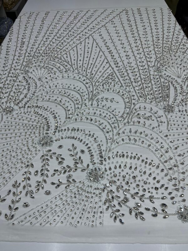 Stone Beaded Tulle