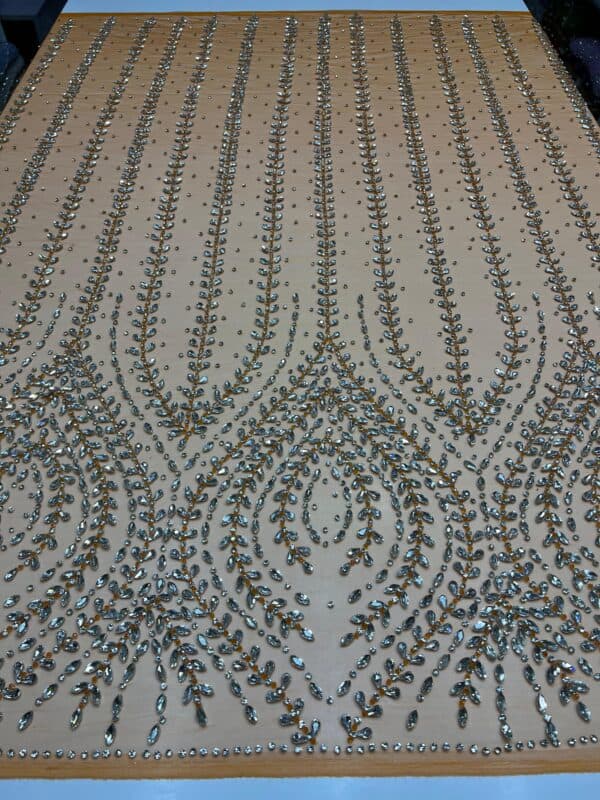 Luxury Embellished Lace Fabric –Embellished Fabric Collection FSL-LEF-FEB-309(4 yards) - Image 2