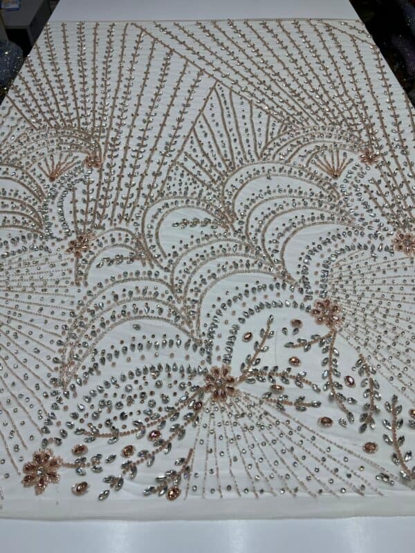 Luxury Embellished Lace Fabric –Embellished Fabric Collection FSL-LEF-FEB-301(4 yards) - Image 2