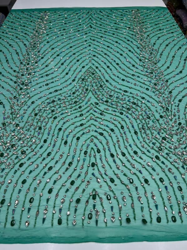 Luxury Embellished Lace Fabric –Embellished Fabric Collection FSL-LEF-FEB-304(4 yards) - Image 2