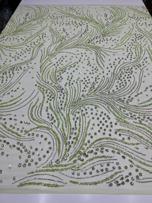 luxury beaded mesh