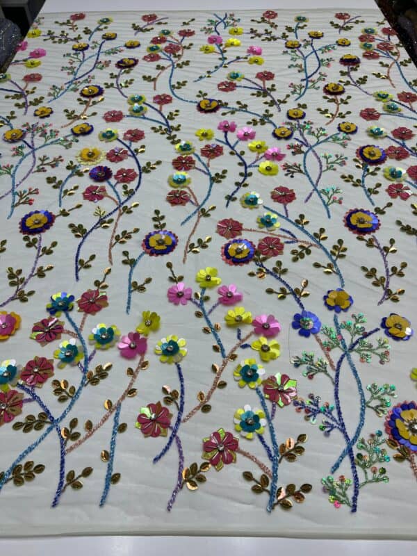 FLORAL BRIDAL TULLE