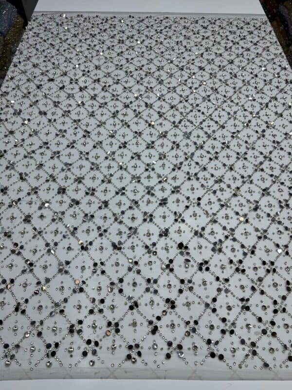 crystal embellished fabric