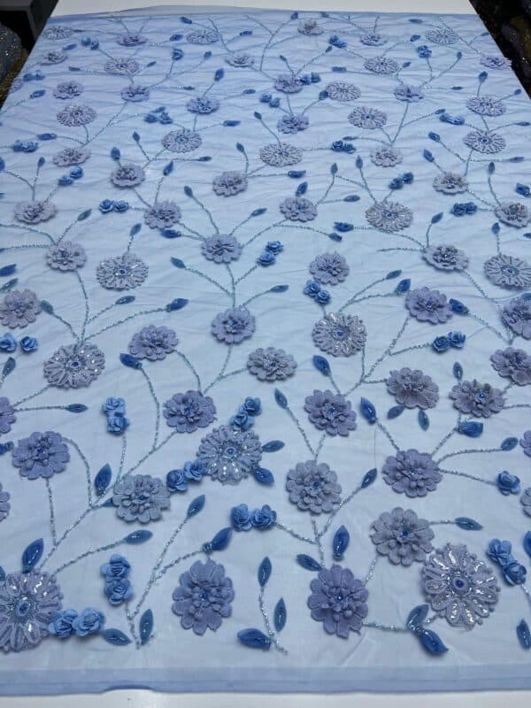 3D floral appliqués
