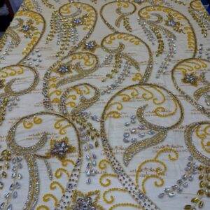 Luxury Embellished Lace Fabric -Sale Fabric Collection FS-SALE-013(4 YARDS)