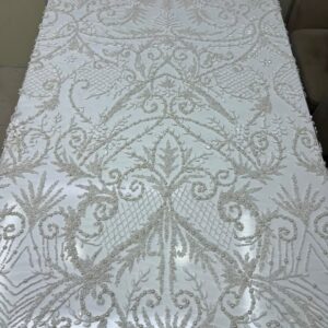 Exquisite White Luxury Fabric