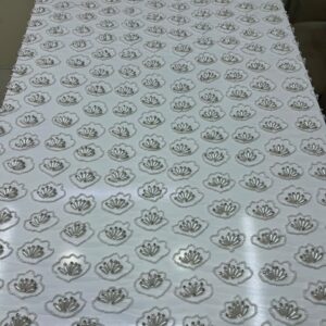 White Luxury Embellished Fabric